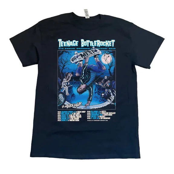 Collection Teenage Bottlerocket 2025 Tour T Shirt Black All Size S-5XL KK237