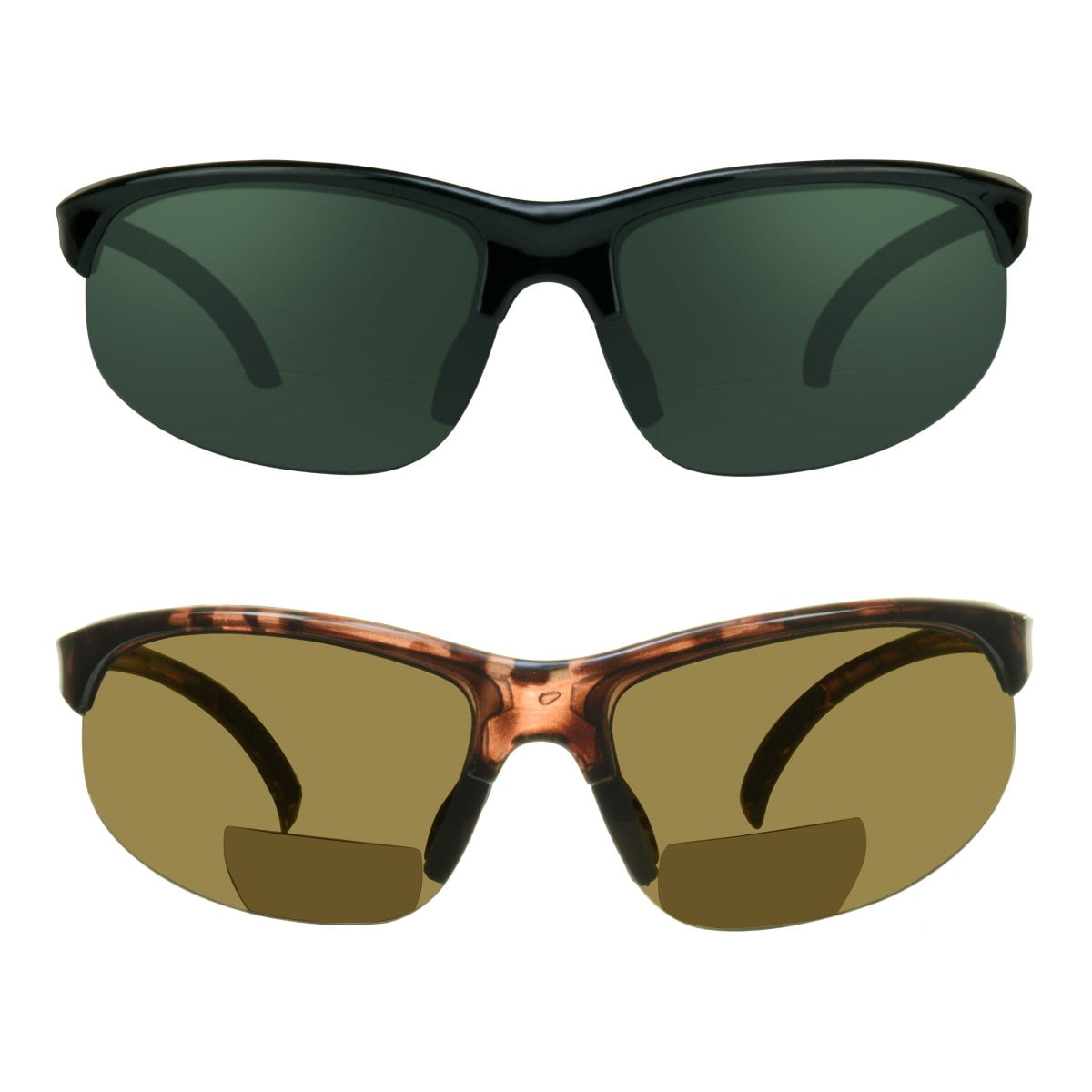 proSPORT Sunglasses proSPORT BIFOCAL SunGlasses Readers for Men and Women. Brown and Grey Lens