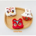 thumbnail image 5 of New Year Lion Dance Brooch Autumn and Winter Plush Cartoon Rabbit Doll Hat Badge Bag Clothes Accessories Accessories-New Year's Rabbit, 5 of 5