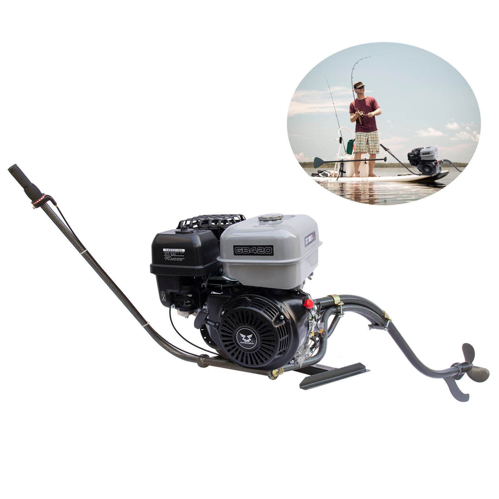 Wuzstar 15 HP 4 Stroke Fishing Boat Engine,Singlecylinder Outboard