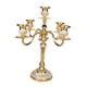 thumbnail image 4 of Candelabro romántico de 5 brazos para centros de mesa de boda de 14 pulgadas dorado, 4 of 7