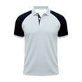 thumbnail image 3 of Men Polo T Shirts Short Sleeve with Button Basic Summer Outfits Sky Blue Mens Beach Outfit, 3 of 4