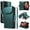 Green, variant on for Samsung Galaxy S21 Ultra Case with 11 Card Slots & 2 Cash Pockets for Woman Man,PU Leather Flip Kickstand Folio [RFID Blocking] Wallet Case, Wrist Strap Magnetic Clasp Protective Cover,Green