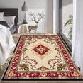 thumbnail image 2 of 1PC Floral-Patterned Area Rug Local Carpet, Lightweight Washable Easy-to-Care Rug Floor Mat Festival Gift, Suitable for Living Room, Bedroom, Dining Room, Office, Hallway, Room Accessones, 2 of 8