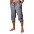 thumbnail image 2 of Xdegoge Mens Athletic Shorts Below Knee Capri Pants Elastic Waist Drawstring with Pockets Quick Dry Breathable Workout Gym Running Activewear Training, 2 of 5