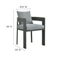 thumbnail image 3 of Tahoe Dining Chair in Gray Gray, 3 of 9
