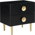thumbnail image 2 of Home Square 3-Piece Set with Luxus Velvet King Bed and 2 Metal Nightstands, 2 of 13