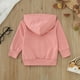 thumbnail image 2 of Gibobby Chamarra de invierno para niños y niñasNiñas Niños Con Capucha Otoño Sudadera Manga Larga Color Sólido Abrigo Ropa De Otoño(Rosa, 6-12 Meses), 2 of 5