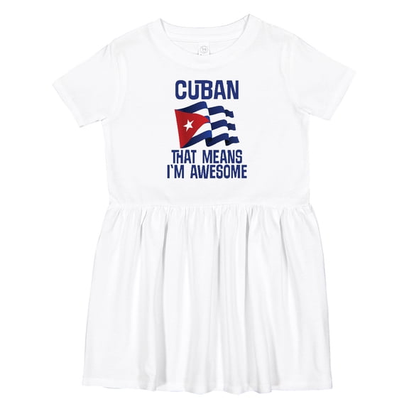 Inktastic Cuban Awesome Pride Girls Toddler Dress