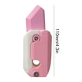 thumbnail image 3 of Zanahoria Juguete Cuchillo Impresión 3D Fidget Juguetes Adultos Portátil para ADHD ADD y Autismo, 3 of 5