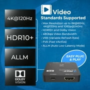 OREI 2 in 1 out 8K HDMI Switch with Audio Extraction, EDID management, HDR10& Dolby Vision (BK-21)