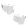 thumbnail image 3 of 4PCS Countertop Paper Towel Dispenser Clear Guest Towel Napkin Holder for Z-Fold C-Fold or Multi-Fold Paper Towels, 3 of 7