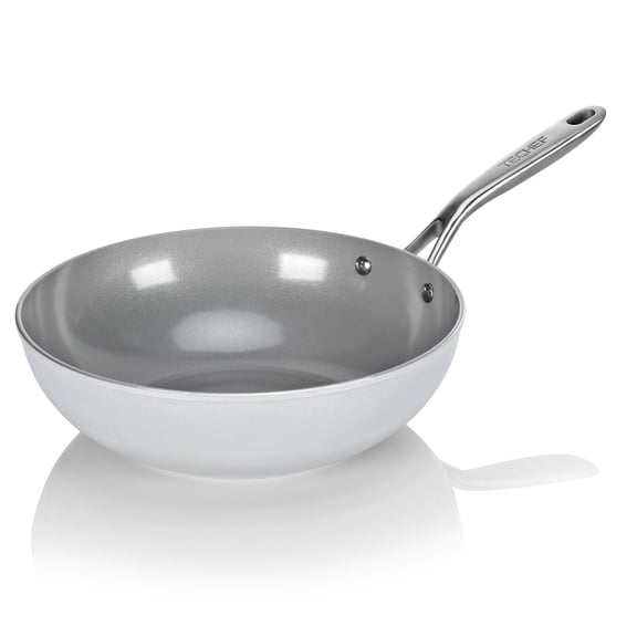 TECHEF  CeraTerra 12" Ceramic Nonstick Wok, Stir-Fry Pan, Made in Korea