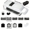 thumbnail image 2 of [Vegetable Slicer] 1 Set, 15in1, Vegetable Chopper, Multifunctional Fruit Slicer, Manual Food Grater, Vegetable Slicer, Cutter With Container, Onion Mincer Chopper, 2 of 5