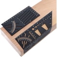 thumbnail image 1 of Aluminum Alloy Woodworking Square Measuring Ruler 45/90 Degree 3D Angle Jig, 1 of 5