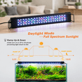 12"-17" Dimmable Full Spectrum LED Aquarium Light with Timer for ...