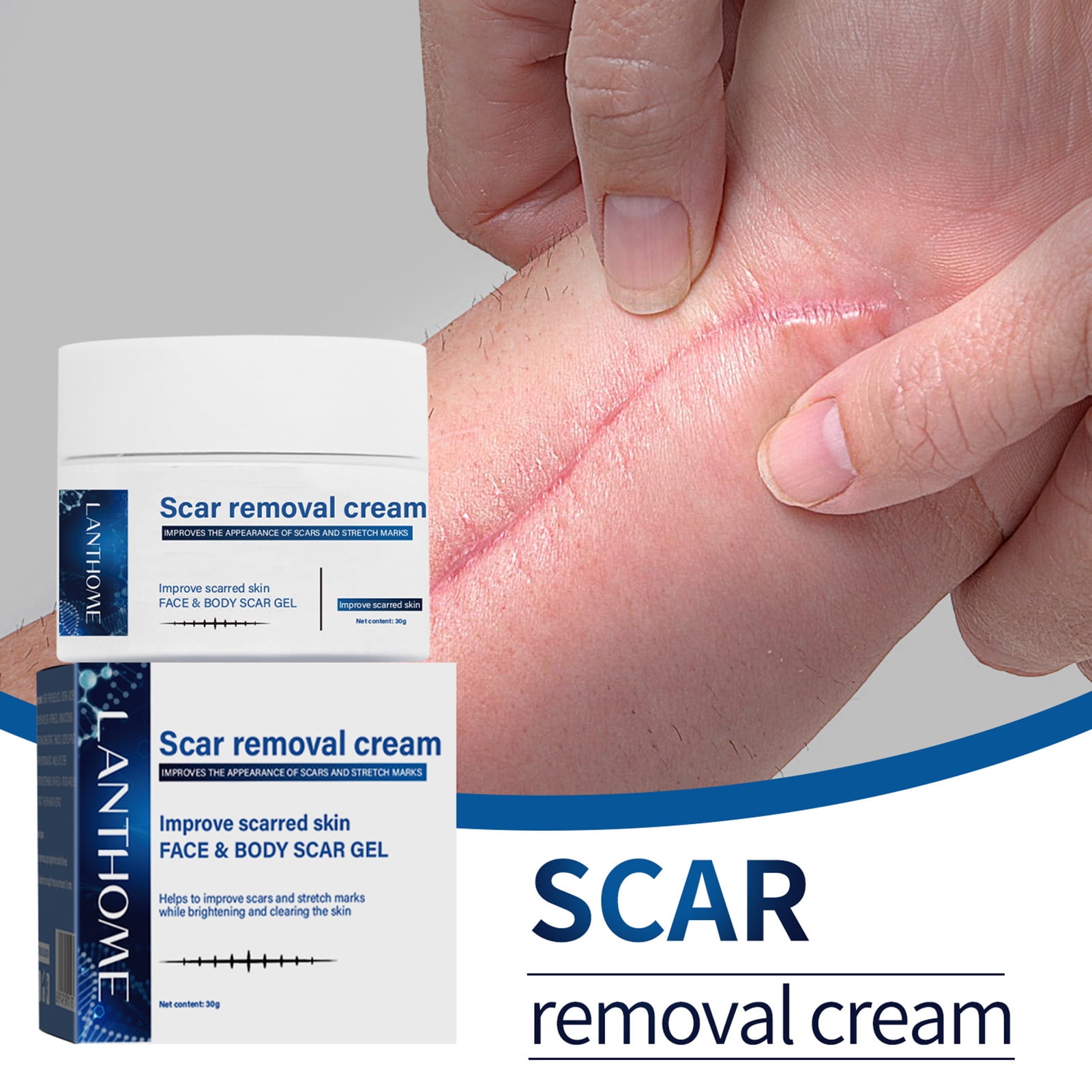 Hopeup 30ml Scar Repair Cream Restore Skin Quick Effect Moderate Beauty Tool Fast Absorption Scar Repair Non-irritating Soothing Scar Light Cream for Face Hopeup 30ml Scar Repair Cream Restore Skin Quick Effect Moderate Beauty Tool Fast Absorption Scar Repair Non-irritating Soothing Scar Light Cream for Face