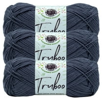 Lion Brand Yarn Truboo Slate Yarn 3 Pack