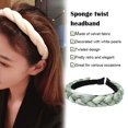 thumbnail image 3 of Hair Hoop Elegant Style Vintage Adjustable Headband Comfortable Wearing Braid Pattern Exquisite Workmanship Wide Simple Headwear, 3 of 7