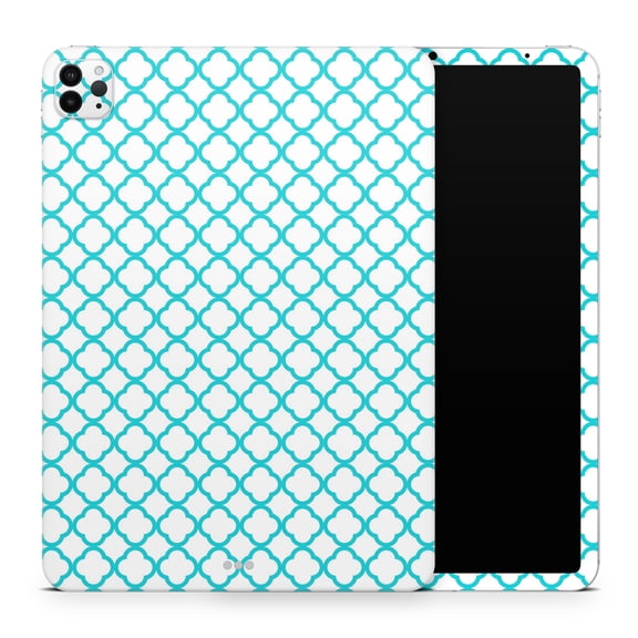 DesignSkinz Moracan Teal on White Full-Body Skin Decal Wrap Cover for iPad (A1219/A1337)