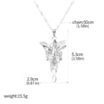 thumbnail image 2 of Collar SONGCHANGJEWELRY Evenstar Aragorn Arwen chapado en plata, 2 of 6