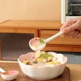 thumbnail image 3 of HZXC-4PCS Long Handle Ceramic Soup Spoons Strawberry Pattern Tablespoons Cute Porcelain Spoon for Breakfast Cereal Rice Yogurt Appetizers and Desserts, 3 of 4
