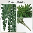 thumbnail image 6 of GnFlus Large Fake Ferns 59 Fronds leaves 57" Long Big Boston Fern Fake Plants Hanging Shrubs for Home Garden Porch Farmhouse Decor, 6 of 6