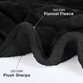 thumbnail image 3 of Colcha Sherpa Blanket Utopia Bedding, tamaño 127 x 152 cm, color negro, 3 of 8