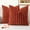 Caramel, variant on 14×14 Inch Plush Ribbed Throw Pillow Cover 2-Pack Soft Textured Decorative Cushion for Sofa Bed Living Room Decor