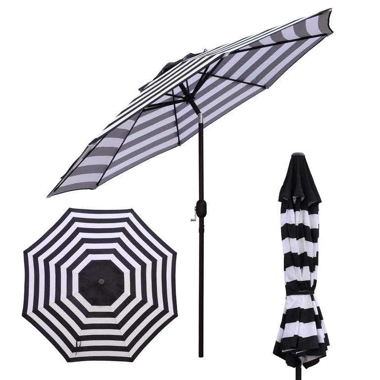black and white striped patio umbrella walmart Abble 84