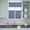 Blue, variant on 3 Piece Kitchen Curtains and Valances Set Blue Pure Color Cafe Curtains 24 Inch Length Aesthetics Contemporary Luxury Valance & Tier Curtain for Living Room Bedroom Small Window 54"x18"+27"x24"*2