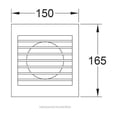 thumbnail image 3 of Estevez Extractor de Aire de 4 Pulgadas con Sensor de Humedad, Para Baño, Cocina, Pared o Ventana, 3 of 5