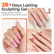 modelones 3D Sculpting Gel, Clear Solid Nail Builder Gel