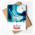 thumbnail image 1 of Transparent Liquid Blue Pigment Happy Birthday Greeting Cards Envelopes Blank, 1 of 3