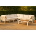 thumbnail image 2 of Meridian Furniture Nizuc White Outdoor Patio Modular Sectional, 2 of 9