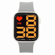 thumbnail image 1 of Reloj Digital LED Malubero Unisex gris Forma de la esfera cuadrada, 1 of 3