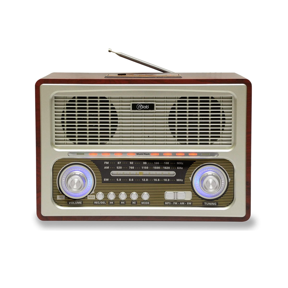 Radio Retro Recargable BT/USB/FM Mlab Mlab Lider.cl