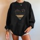 thumbnail image 1 of ICHUANYI Clearance Women's Fashion Sweatshirts Long Sleeved Lovely Printed Pullover Fall Crewneck Sweatshirt(Black, S) ICHUANYI WER2023081514336, 1 of 6