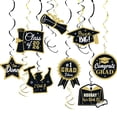 thumbnail image 2 of Graduation Decorations 2026, Class of 2026 Hanging Swirls, Congrats Grad Hanging Swirls Decorations, Graduation Party Decorations includes Glitter Congrats Grad Banner Garland, 2 of 5
