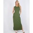 thumbnail image 2 of Real Essentials 3 Pack: Women's Long Tank Maxi T-Shirt Summer Casual Dress with Pockets (Available in Plus Size), 2 of 6