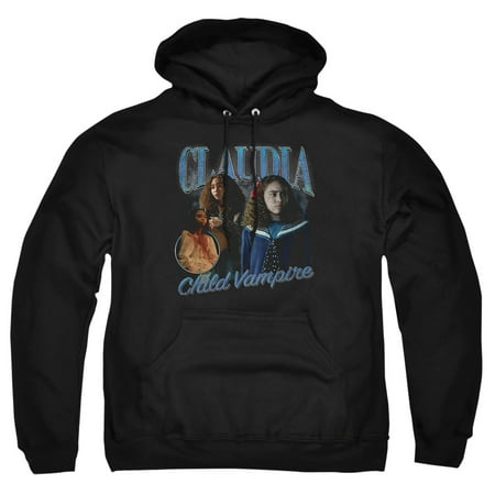 Popfunk Interview With The Vampire Claudia Homage Adult Pull-Over Hoodie, Black, X-Large