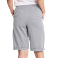 thumbnail image 1 of Hanes Women`s French Terry Bermuda Pocket Short, S, Light Steel, 1 of 2