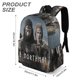 thumbnail image 3 of El Hombre del Norte-theme Backpack, Campus style schoolbag Bookbag with Adjustable Shoulder Straps And Large Zip Compartment, Unisex Travel Bags.42x30x15cm, 3 of 6