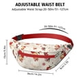 thumbnail image 3 of Fanny Pack Beige Christmas Santa Pattern Waist Pack Bag,Running Cross Bag,Waterproof Large Fanny Packs for Women Men for Travel Running Hiking Cycling, 3 of 6