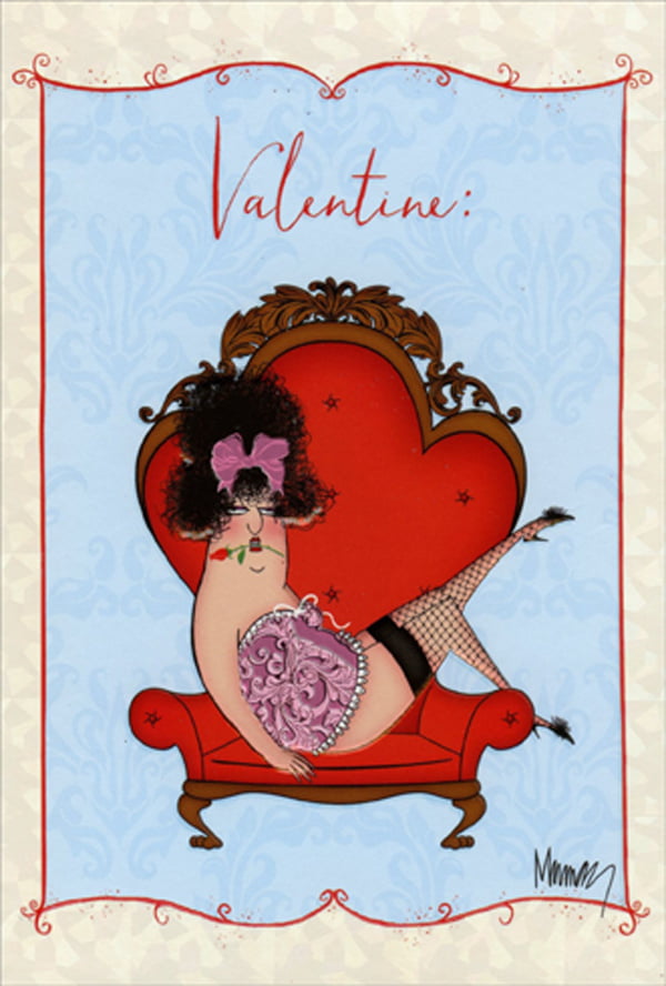 Pictura Itchy, Sexy Underwear Woman on Chair Funny / Humorous Valentine's  Day Card for Him / Man 