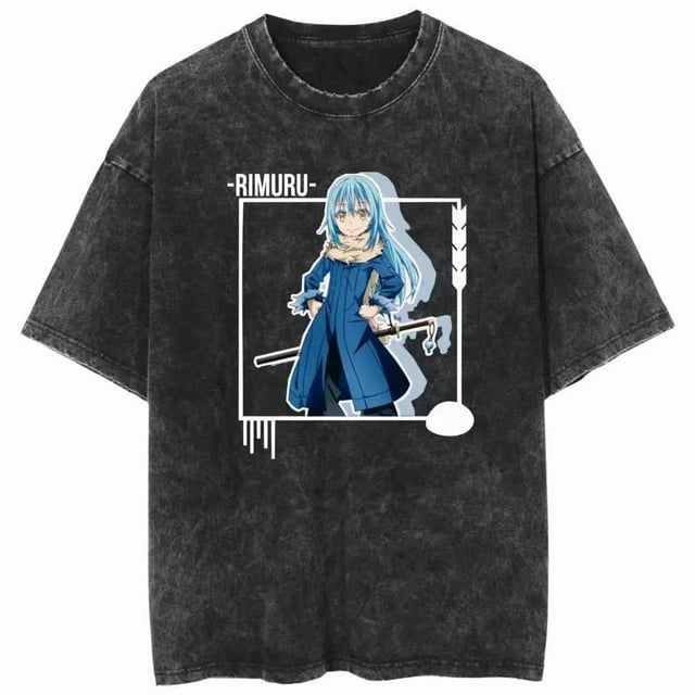 That Time I Got Reincarnated As A Slime Anime Cartoon Mens T-Shirt Multiple styles,Black11,2XL
