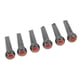 thumbnail image 1 of Guitar Bridge Pin Kit, Guitar Bridge Pin Set Black Stable Decorative 6Pcs Sturdy For Maintenance, 1 of 8