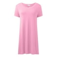 thumbnail image 3 of SNKSDGM Women's Plus Casual Easter Shirt off The Shoulder Tops for Women Plus Size Sweater Women's Casual Short Sleeved V Neck T Shirt Top Short Sleeve Shirts for Women V Neck, 3 of 4