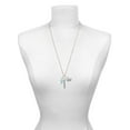 thumbnail image 3 of Delight Jewelry Resin White Cupcake with Blue Frosting Always My Mother Bar Zoe Necklace, 3 of 4