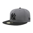 thumbnail image 1 of Gorra New Era 59Fifty Nueva York Yankees Gris Tormenta y Negro Ajustada, 1 of 4